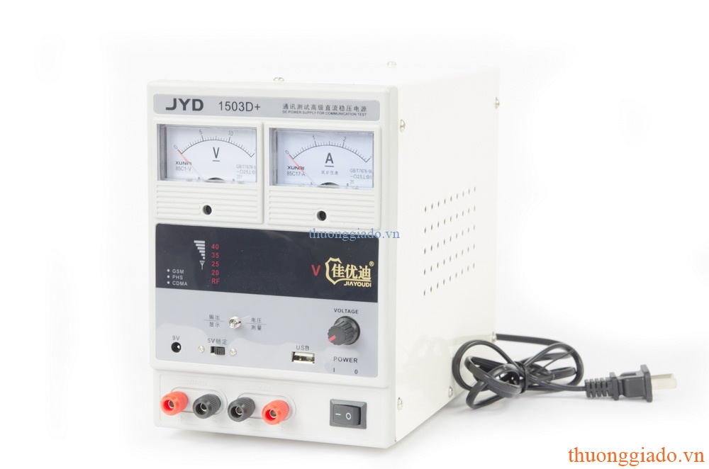 Máy kẹp & cấp nguồn & đo sóng JYD 1503D+ (15V-3A)