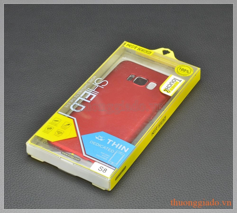 Ốp lưng nhựa cứng Samsung S8/ G950 màu đỏ, Touch Series