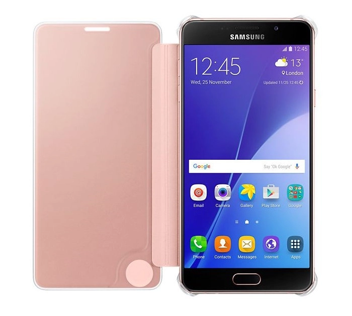 Bao da Samsung Galaxy  A7 (2016),Samsung A710 Clear View Cover màu hồng chính hãng