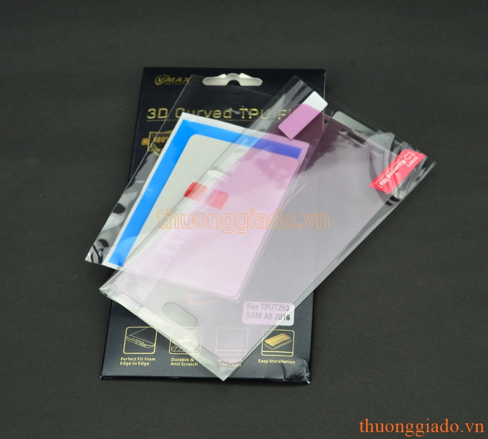 Miếng dán full màn hình Samsung Galaxy  A5 (2016), Samsung A510, hiệu Vmax Miếng dán full màn hình Samsung Galaxy  A5 (2016), Samsung A510, hiệu Vmax