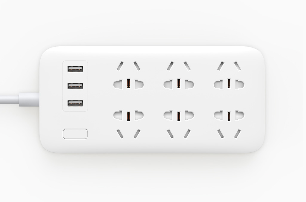 Ổ cắm điện Xiaomi Mi Power Strip (6 ổ cắm điện 220V / 3 cổng cắm usb 5v)