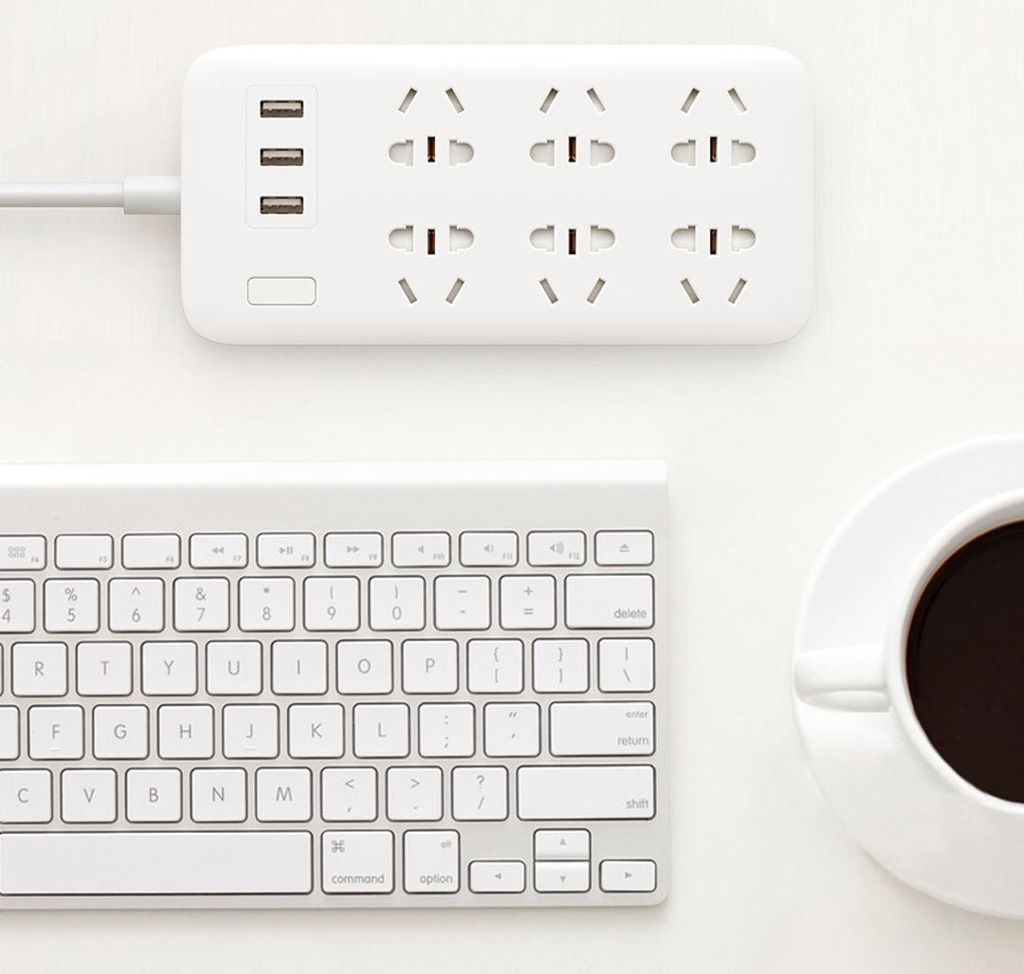Ổ cắm điện Xiaomi Mi Power Strip (6 ổ cắm điện 220V / 3 cổng cắm usb 5v)