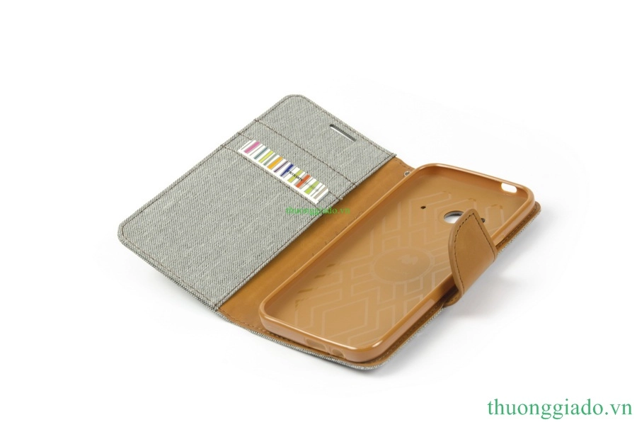 Bao Da HTC One ME Wallet Flip Leather Case (hiệu Mercury)