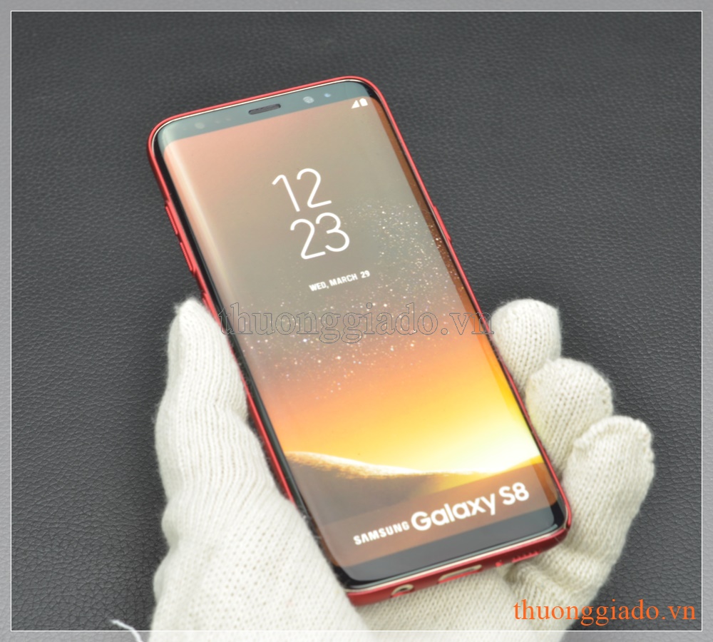 Ốp lưng nhựa cứng Samsung S8/ G950 màu đỏ, Touch Series