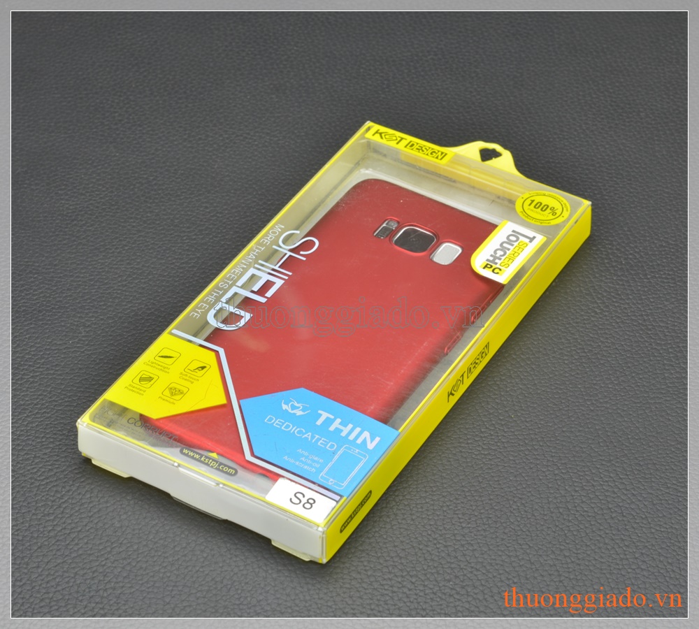 Ốp lưng nhựa cứng Samsung S8/ G950 màu đỏ, Touch Series