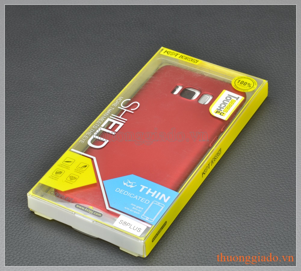 Ốp lưng nhựa cứng Samsung S8+/ S8 Plus/ G955 màu đỏ, Touch Series