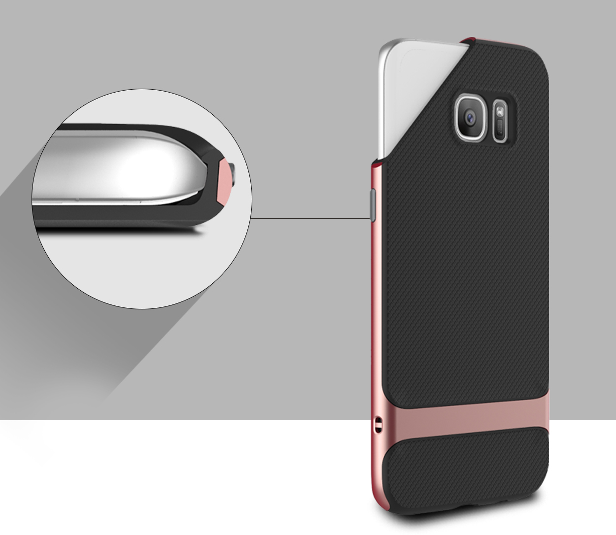 Ốp lưng Samsung Galaxy S7 Edge G935 (hiệu ROCK, ROYCE CASE)