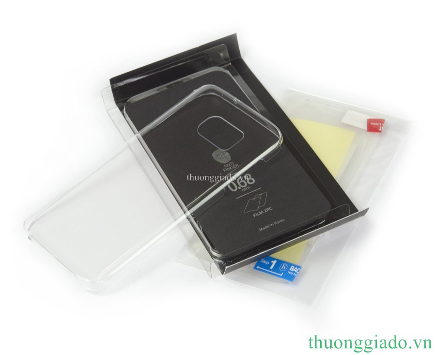 Ốp lưng Samsung Galaxy S7 Edge/ NG935 nhựa cứng trong suốt (kèm dán full màn hình)