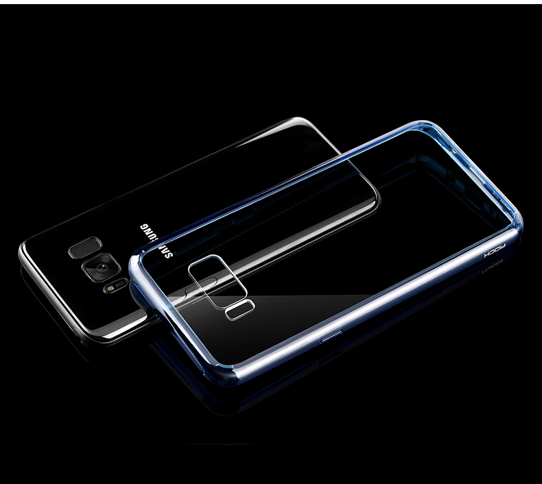 Ốp lưng Samsung Galaxy S8/ G950, lưng trong viền mạ màu (ROCK Pure Series)