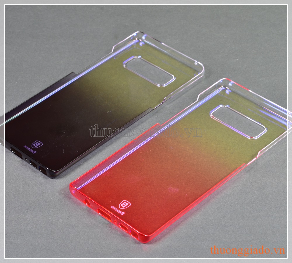 Ốp lưng Samsung Note 8/ N950 (màu sắc, hiệu Baseus, Glaze Case)