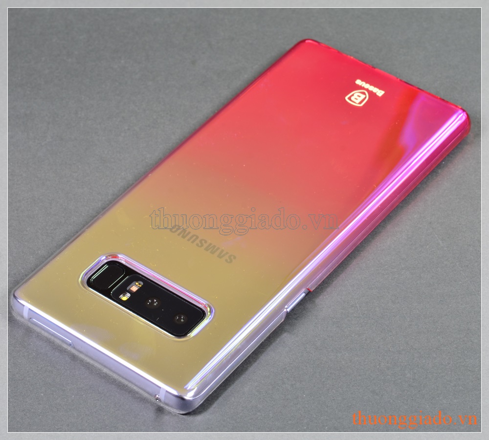 Ốp lưng Samsung Note 8/ N950 (màu sắc, hiệu Baseus, Glaze Case)