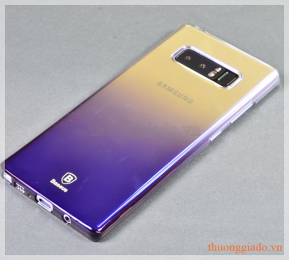 Ốp lưng Samsung Note 8/ N950 (màu sắc, hiệu Baseus, Glaze Case)