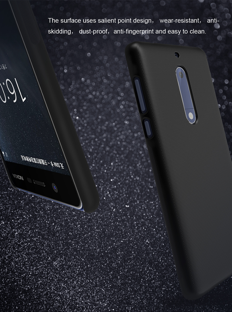 Ốp lưng sần NillKin Nokia 5 (5.2") Super Frosted Shield