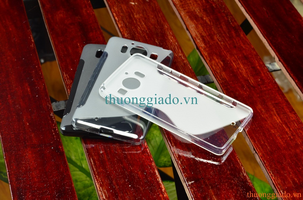 Ốp lưng silicon cho Microsoft Lumia 950 (Hiệu S Line, TPU Soft Case)