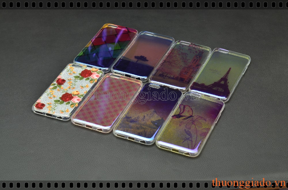Ốp lưng silicone iPhone 6, iPhone 6s, ốp thời trang với mặt lưng in hình 3D
