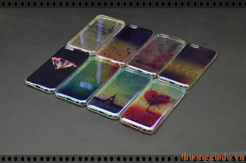Ốp lưng silicone iPhone 6, iPhone 6s, ốp thời trang với mặt lưng in hình 3D