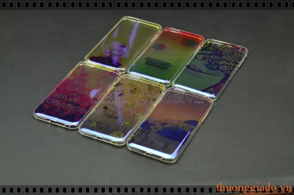 Ốp lưng silicone iPhone  6 Plus, iPhone  6S Plus, ốp thời trang với mặt lưng in hình 3D