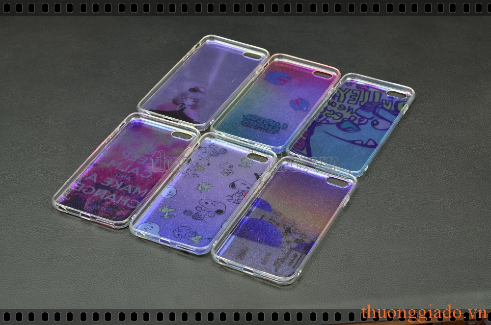 Ốp lưng silicone iPhone  6 Plus, iPhone  6S Plus, ốp thời trang với mặt lưng in hình 3D