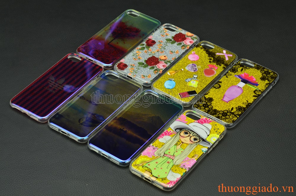 Ốp lưng silicone iPhone 7 (4.7"), mặt lưng in hình 3D