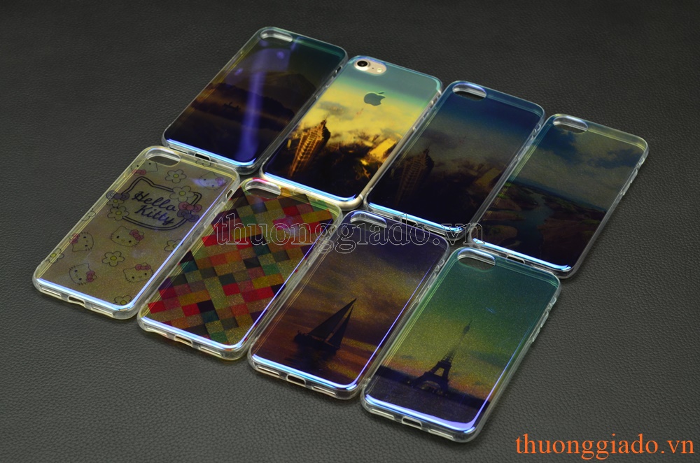 Ốp lưng silicone iPhone 7 (4.7"), mặt lưng in hình 3D
