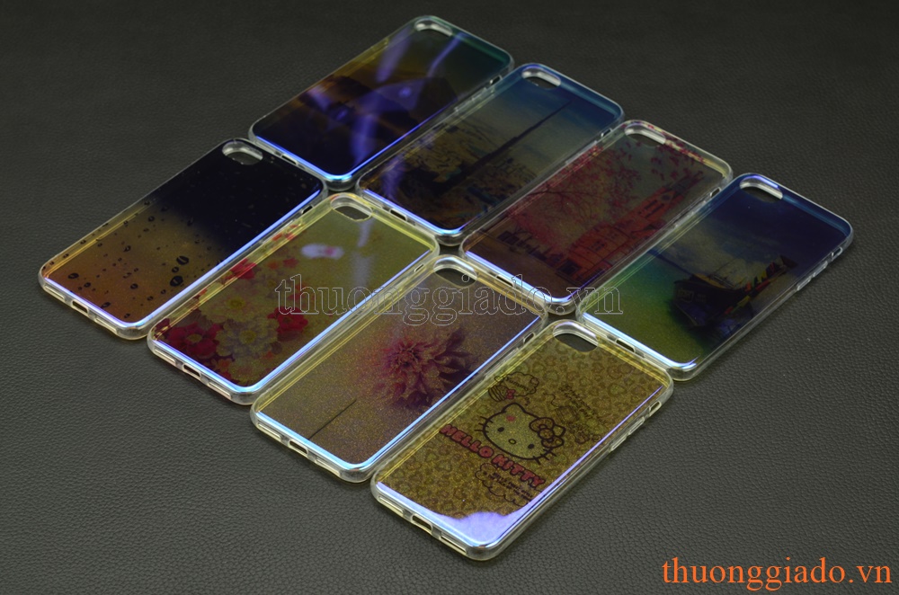 Ốp lưng silicone iPhone 7 (4.7"), mặt lưng in hình 3D