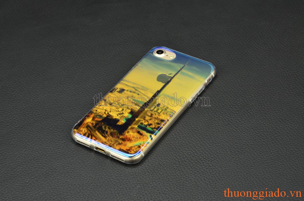 Ốp lưng silicone iPhone 7 (4.7"), mặt lưng in hình 3D