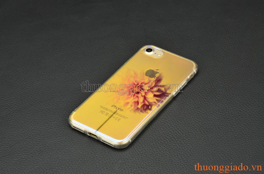 Ốp lưng silicone iPhone 7 (4.7"), mặt lưng in hình 3D