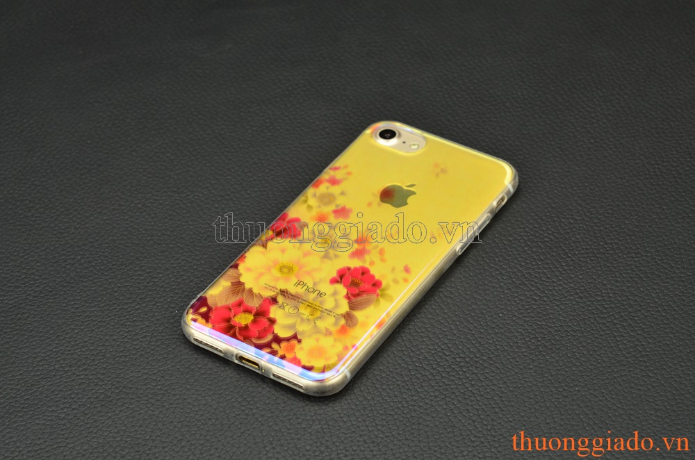 Ốp lưng silicone iPhone 7 (4.7"), mặt lưng in hình 3D