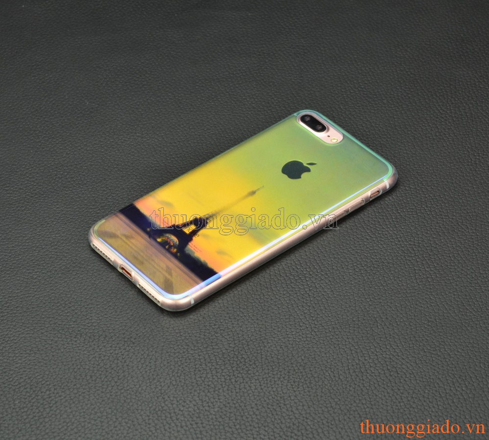 Ốp lưng silicone iPhone 7 Plus (5.5"), mặt lưng in 3D, chủ để công trình