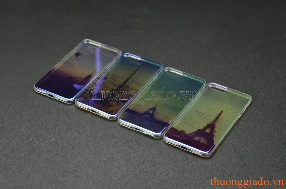 Ốp lưng silicone iPhone 7 Plus (5.5"), mặt lưng in 3D, chủ để công trình
