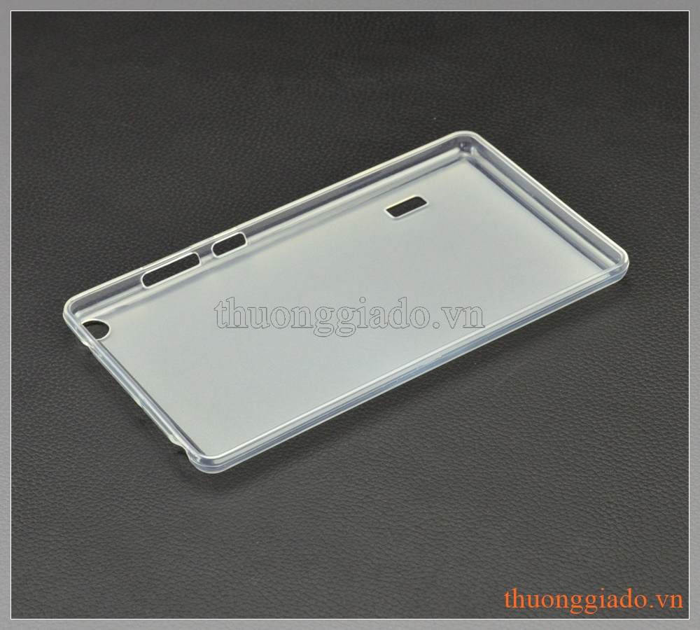 Ốp lưng silicone Lenovo Tab3 7, viền trong suốt lưng mờ đục