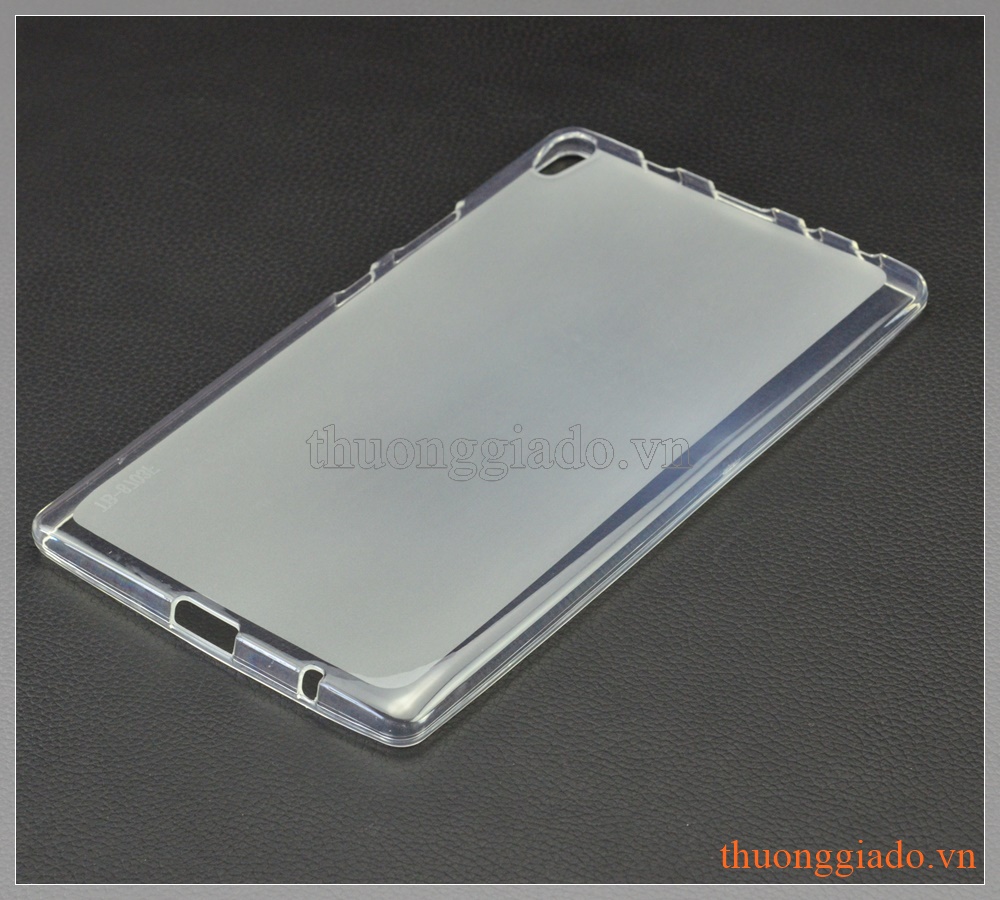 Ốp lưng silicone Lenovo Tab3 8 Plus, viền trong suốt lưng mờ đục