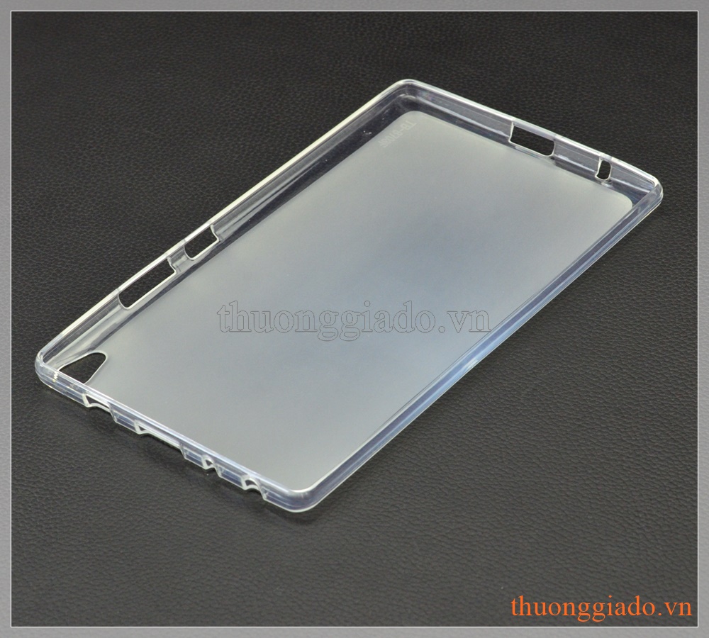 Ốp lưng silicone Lenovo Tab3 8 Plus, viền trong suốt lưng mờ đục