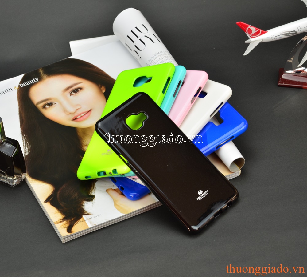 Ốp lưng silicone Samsung Galaxy C7 (loại thời trang, hiệu Jelly Mercury)