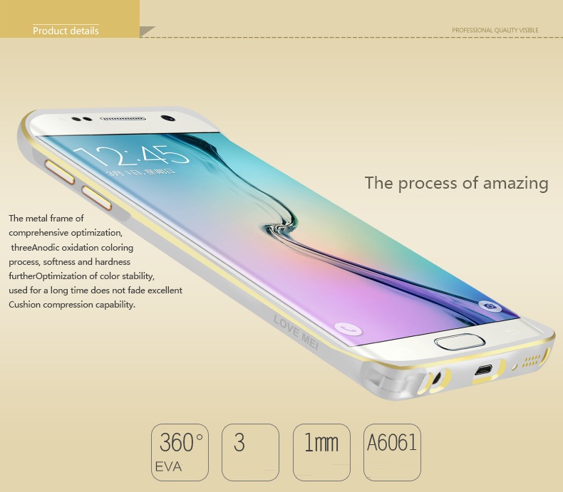 Ốp viền Samsung Galaxy S6 Edge/ G925F Bumper case