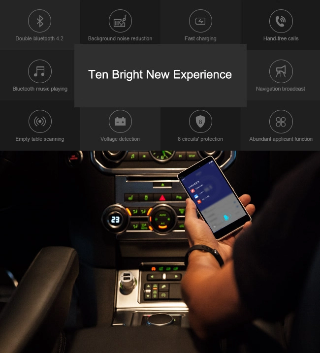 Củ sạc Xiaomi Roidmi 2 (5V-2.4A, bluetooth V4.2, tích hợp phát FM Transmitter) Củ sạc Xiaomi Roidmi 2 (5V-2.4A, bluetooth V4.2, tích hợp phát FM Transmitter)