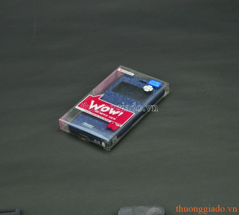 Bao da cầm tay Sony Xperia Z3, D6603, L55 (Có cửa sổ view, hiệu MERCURY)