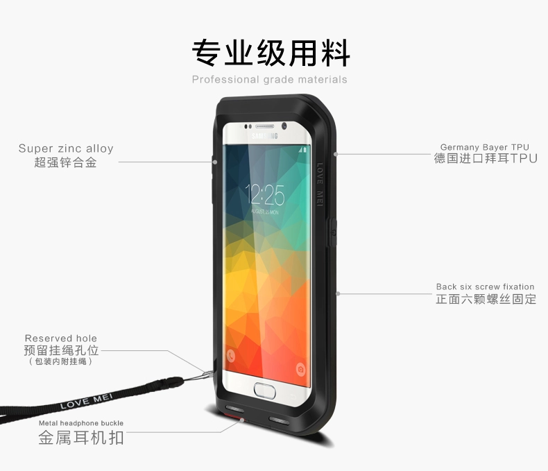 SAMSUNG GALAXY S6 Edge Plus/ G928 LOVEMEI POWERFUL