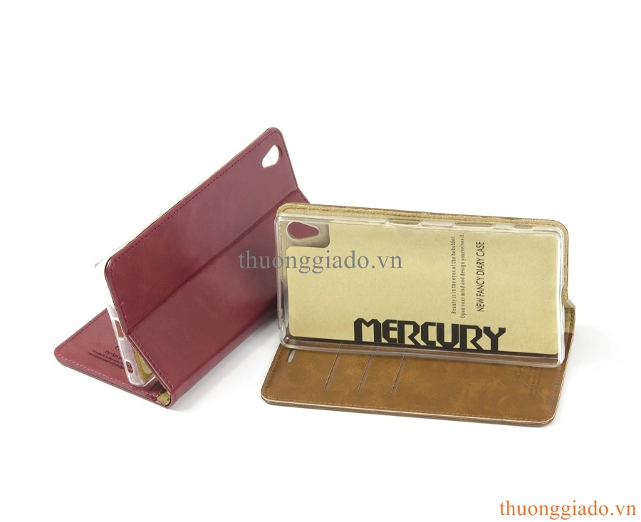 Bao Da Sony Xperia  Z5 Premium-Z5 Plus (Hiệu Mercury) Leather Flip Case
