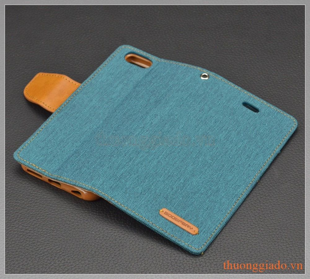 Bao da iPhone 6s/ iPhone 6, hiệu GOOSPERY, CANVAS DIARY flip leather case