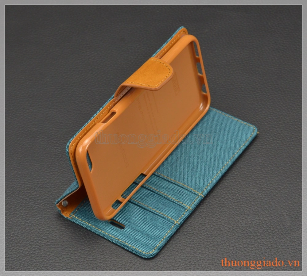 Bao da iPhone 6s/ iPhone 6, hiệu GOOSPERY, CANVAS DIARY flip leather case