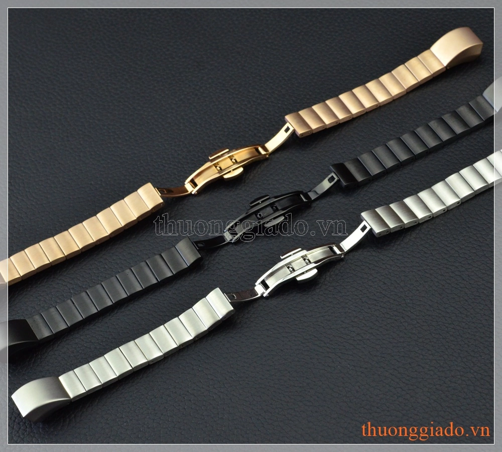Dây đeo tay thay thế cho Fitbit Alta/ Fitbit Alta HR (thép không gỉ, mắt dây to)