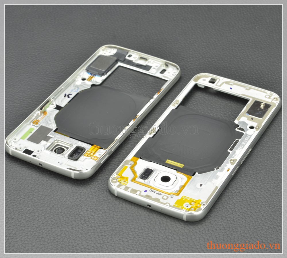 Thay vành viền Benzel Samsung S6/ G920f/ G920s/ G920v màu trắng bạc chính hãng