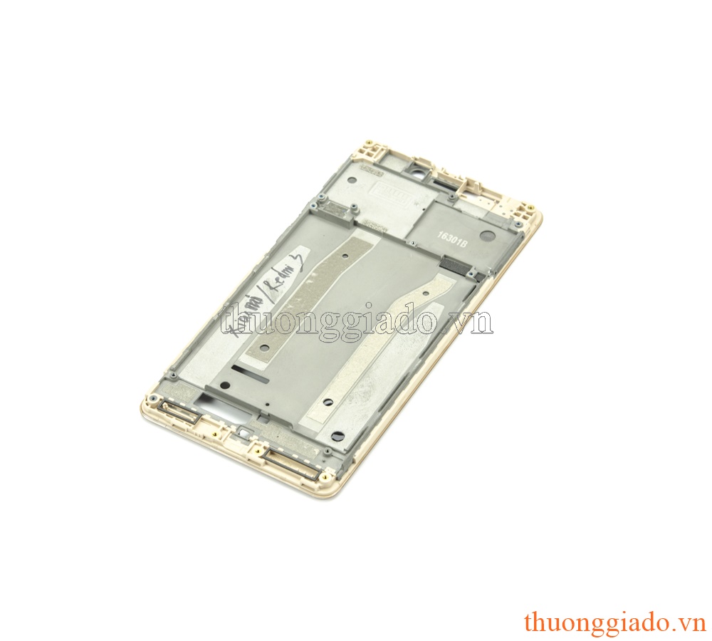 Thay vành viền Bracket Redmi 3 màu vàng champagne