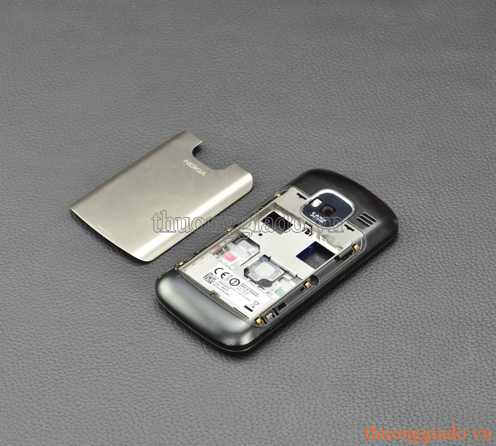 Vỏ Nokia E5-00 màu xám  full housing (hàng zin tháo máy)