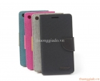 Bao Da Cầm Tay Sony Xperia M5 (Hiệu MERCURY) Flip Leather Case