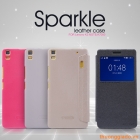 Bao Da Lenovo  K3 Note/ Lenovo A7000 (Hiệu NillKin, Sparkle Series)