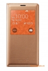 Bao Da S View Cover Chính Hãng Cho Samsung Galaxy S5 G900 Màu Vàng Champagne