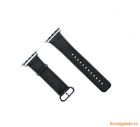 Dây da thay thế Apple Watch 38mm màu đen (hiệu REMAX, da bò mịn)