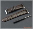 Dây đồng hồ Apple Watch 38mm (dây da bò, màu nâu tối)